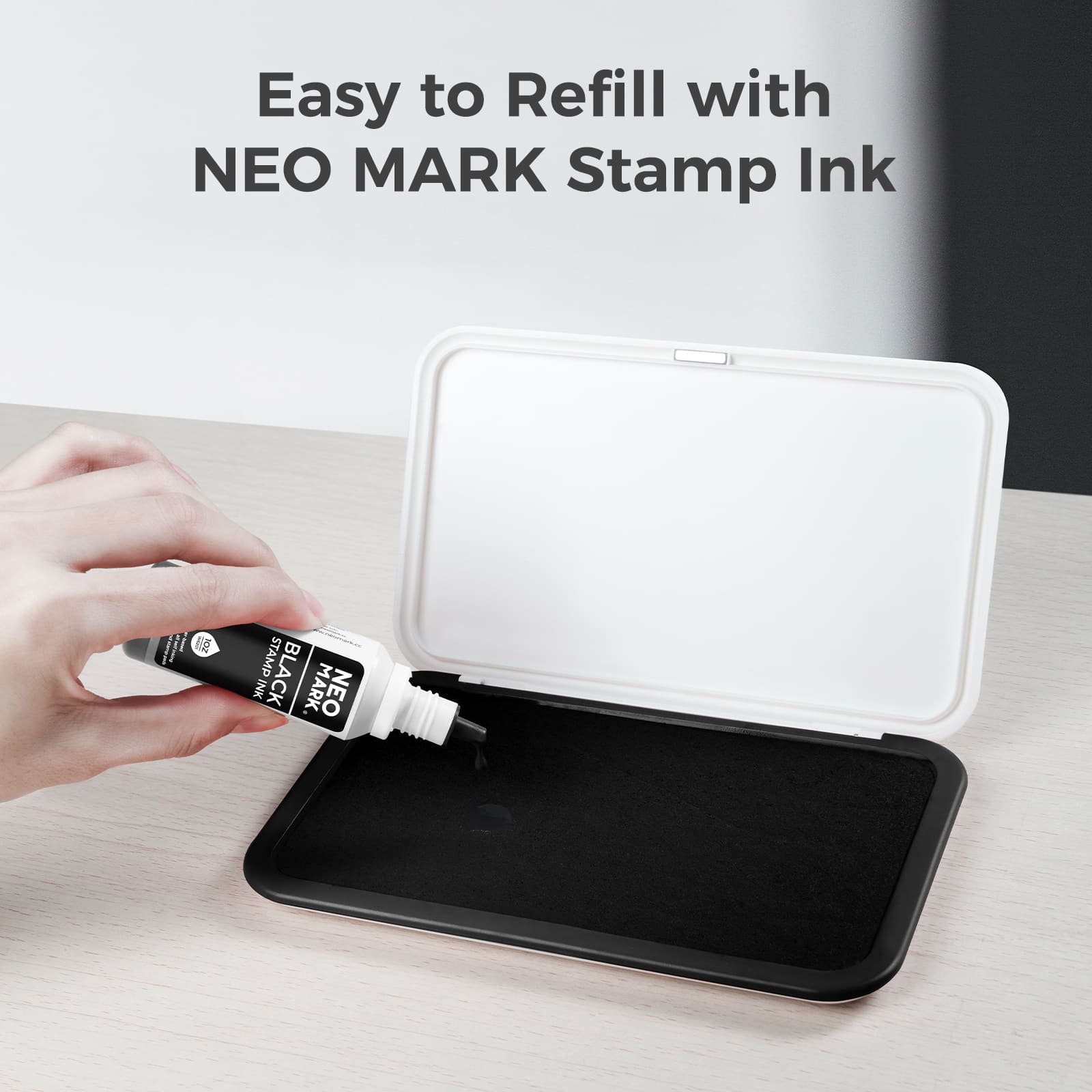 Black Stamp Pad & Stamp Ink set