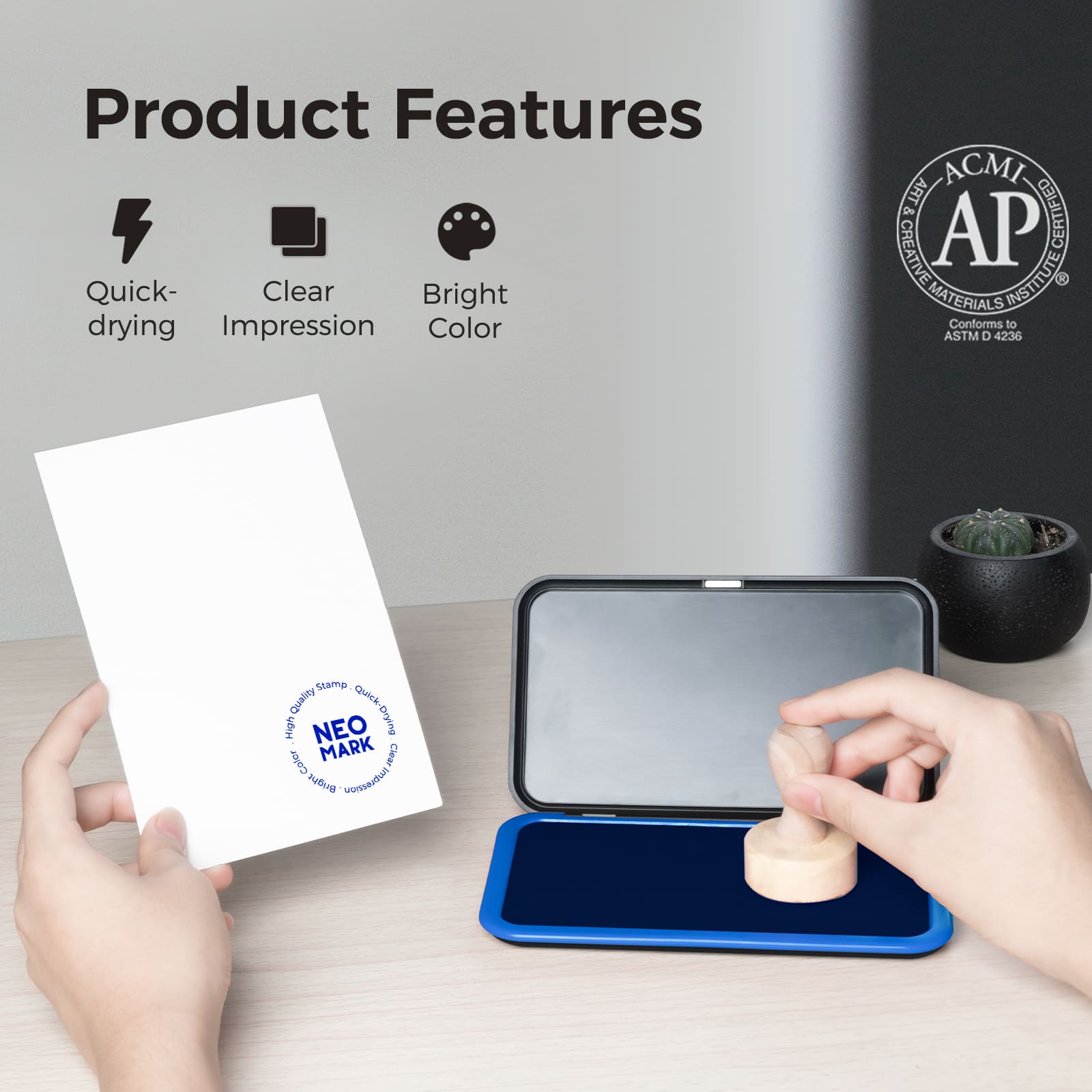 Blue Magnetic Stamp Pad