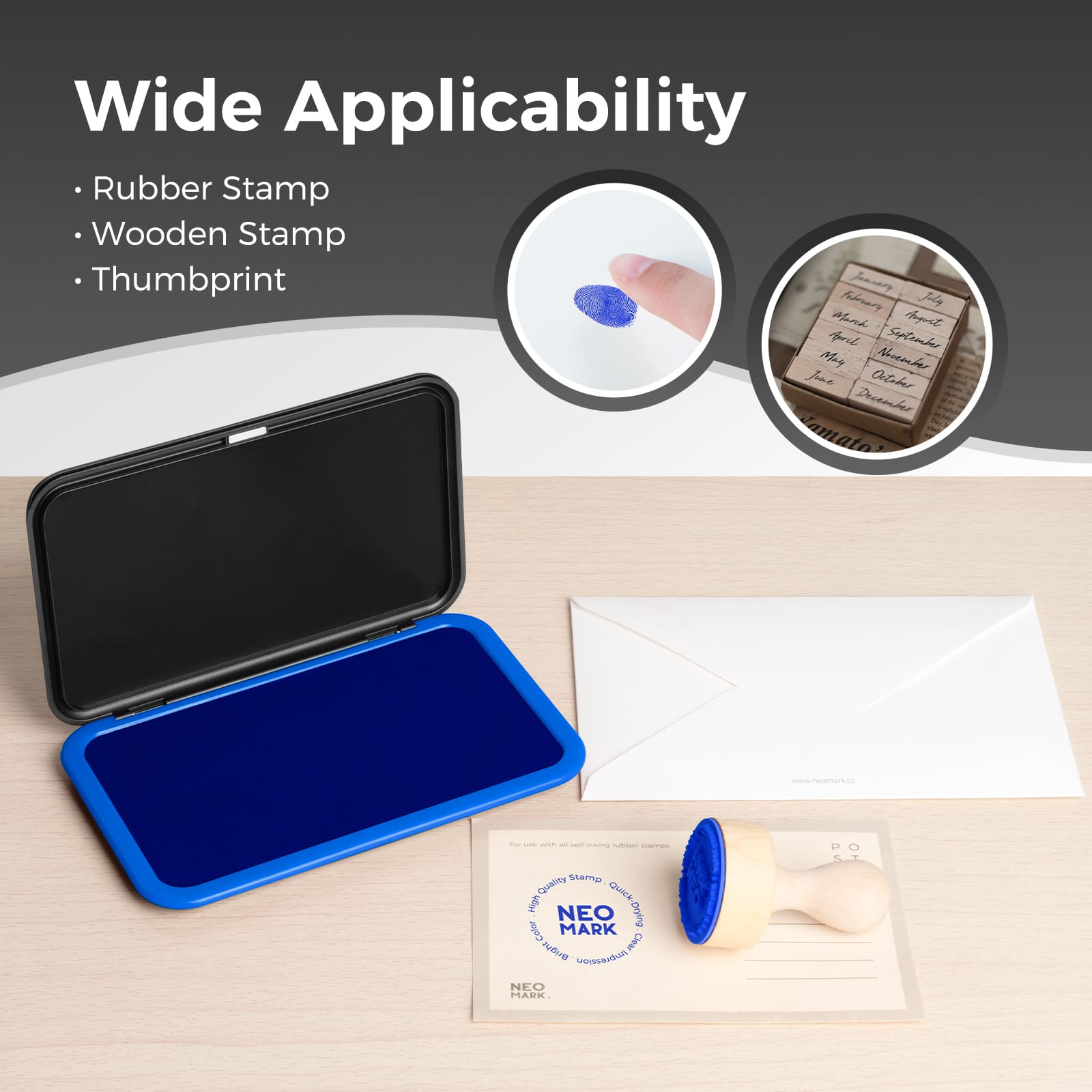 Blue Magnetic Stamp Pad
