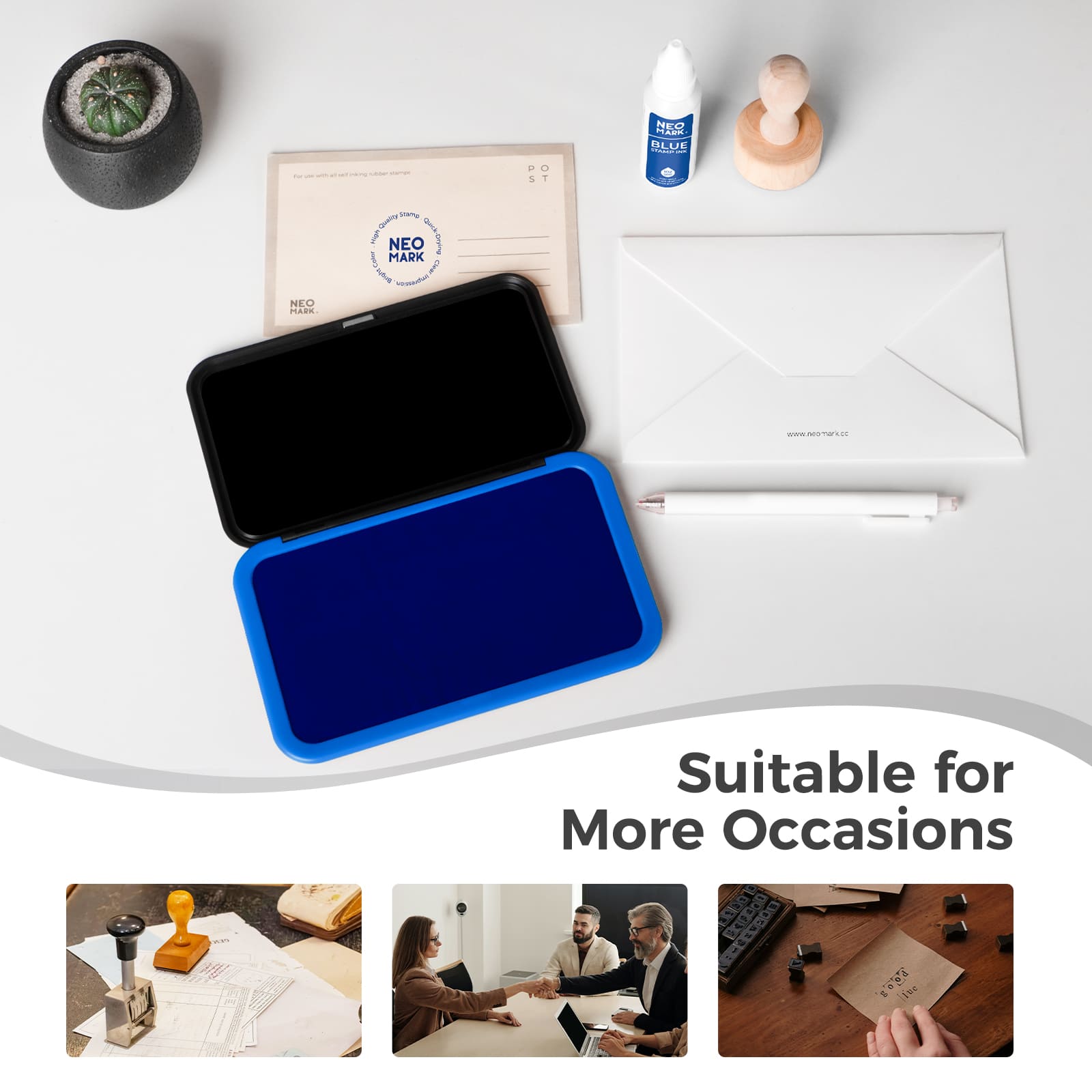 Blue Magnetic Stamp Pad