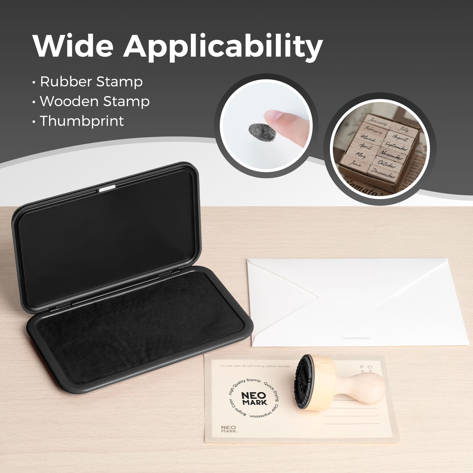 Black Magnetic Stamp Pad