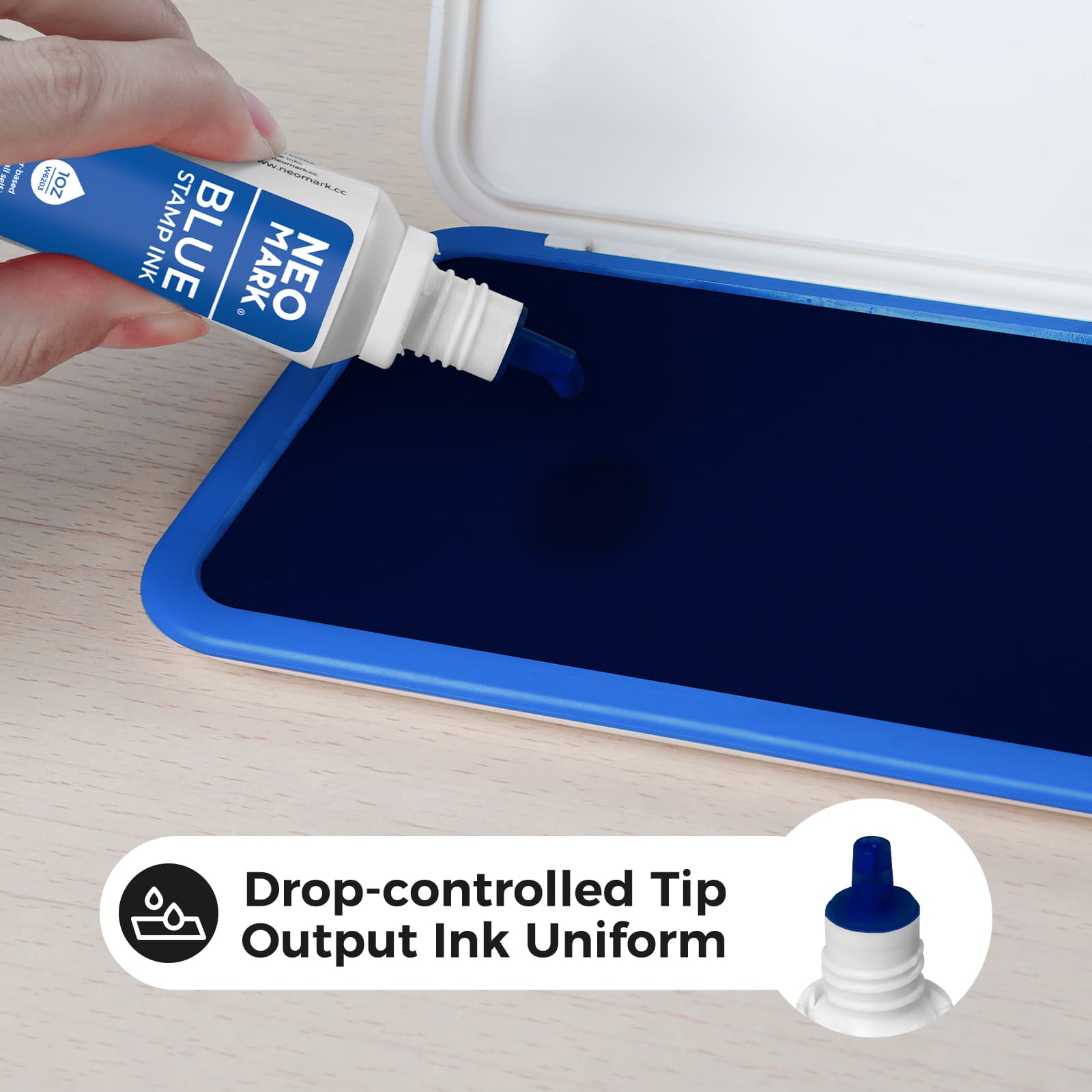 AP-Certified Blue Stamp Ink