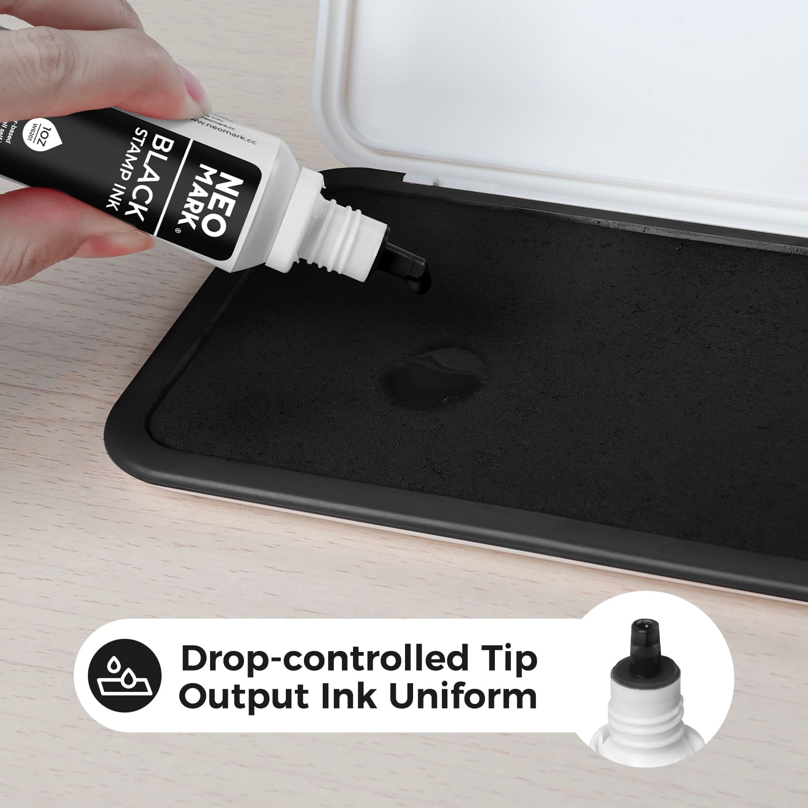 AP-Certified Black Stamp Ink