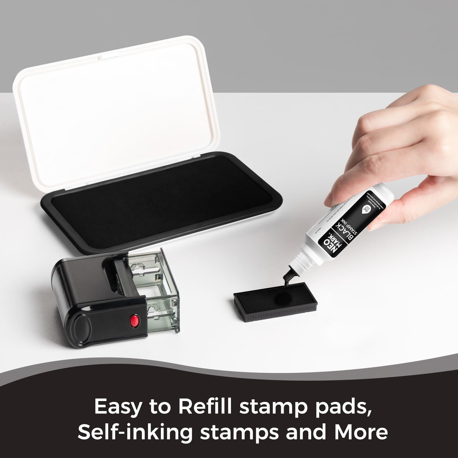 AP-Certified Black Stamp Ink