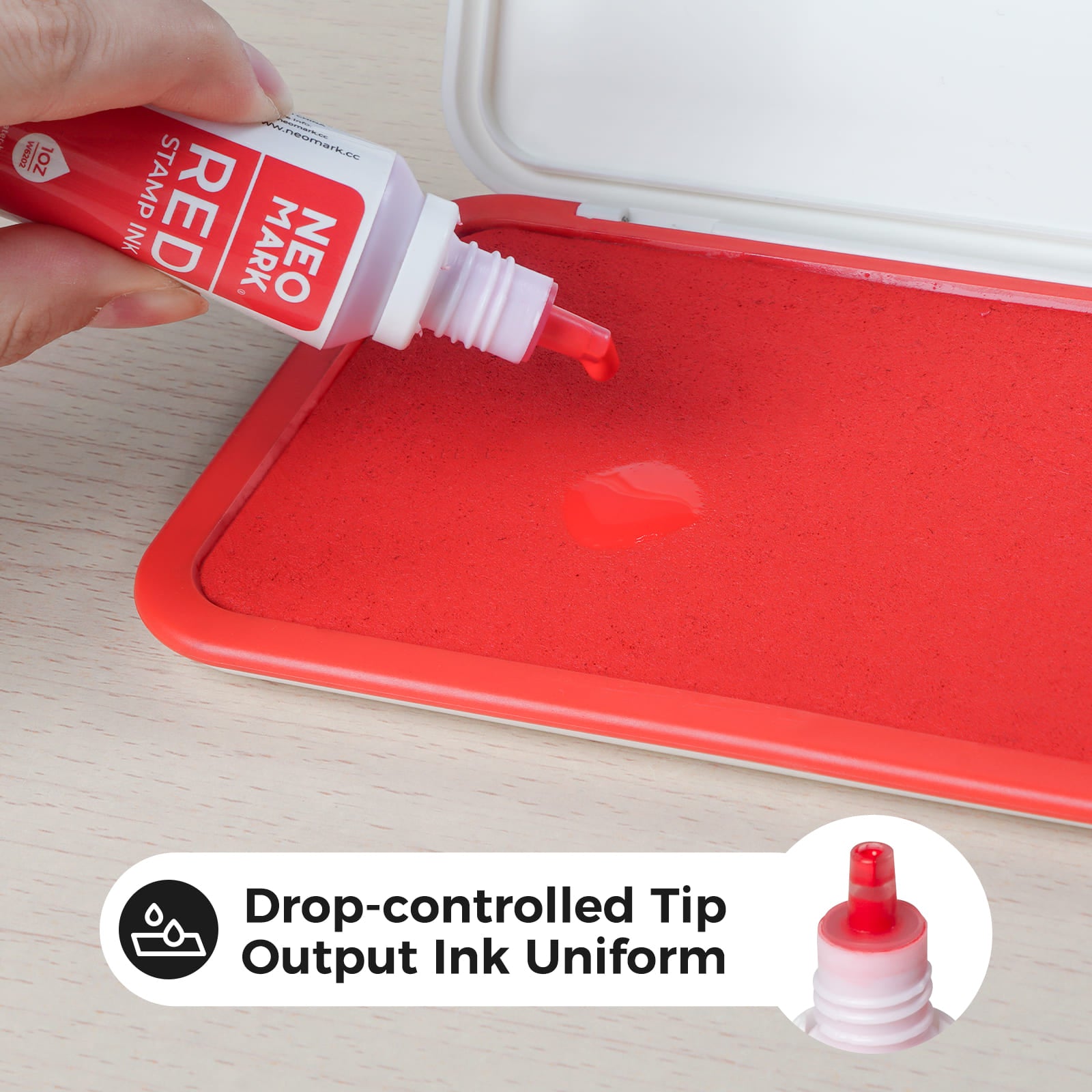 AP-Certified Red Stamp Ink