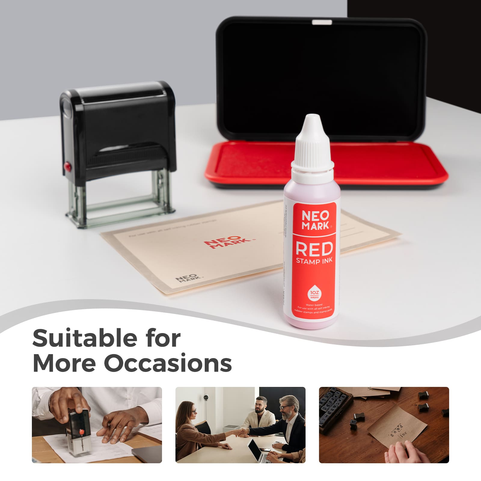 AP-Certified Red Stamp Ink