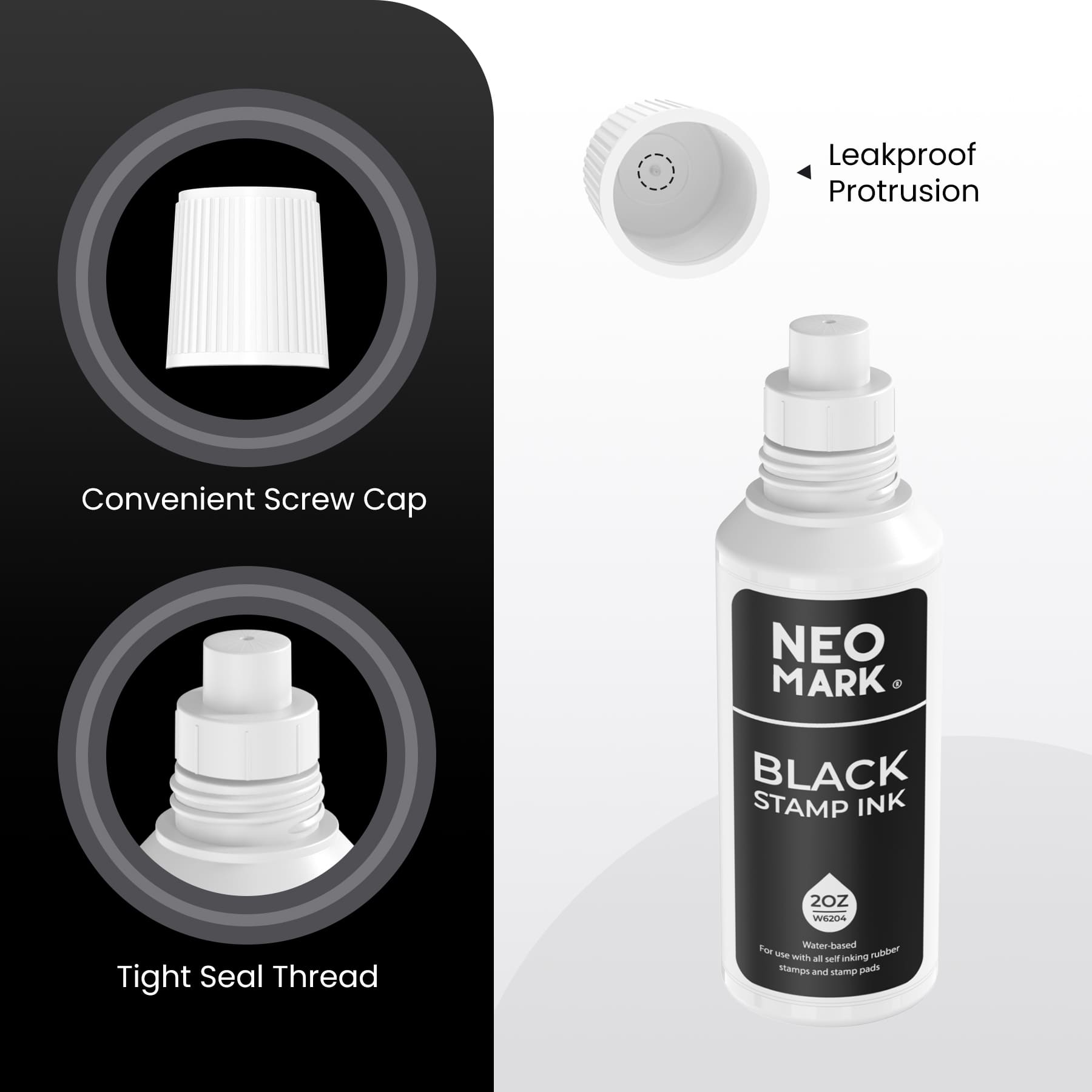 2oz AP-Certified Black Stamp Ink