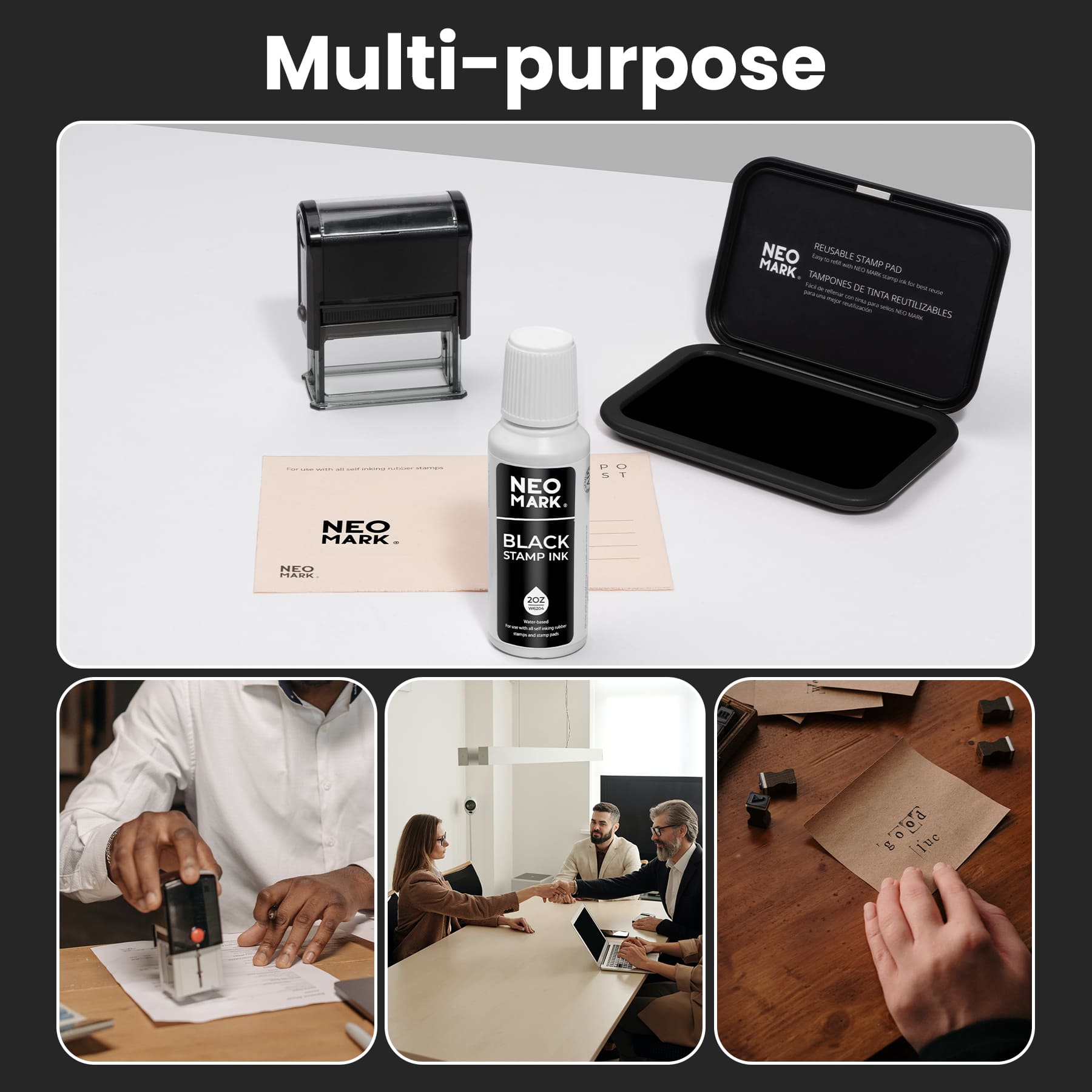 2oz AP-Certified Black Stamp Ink