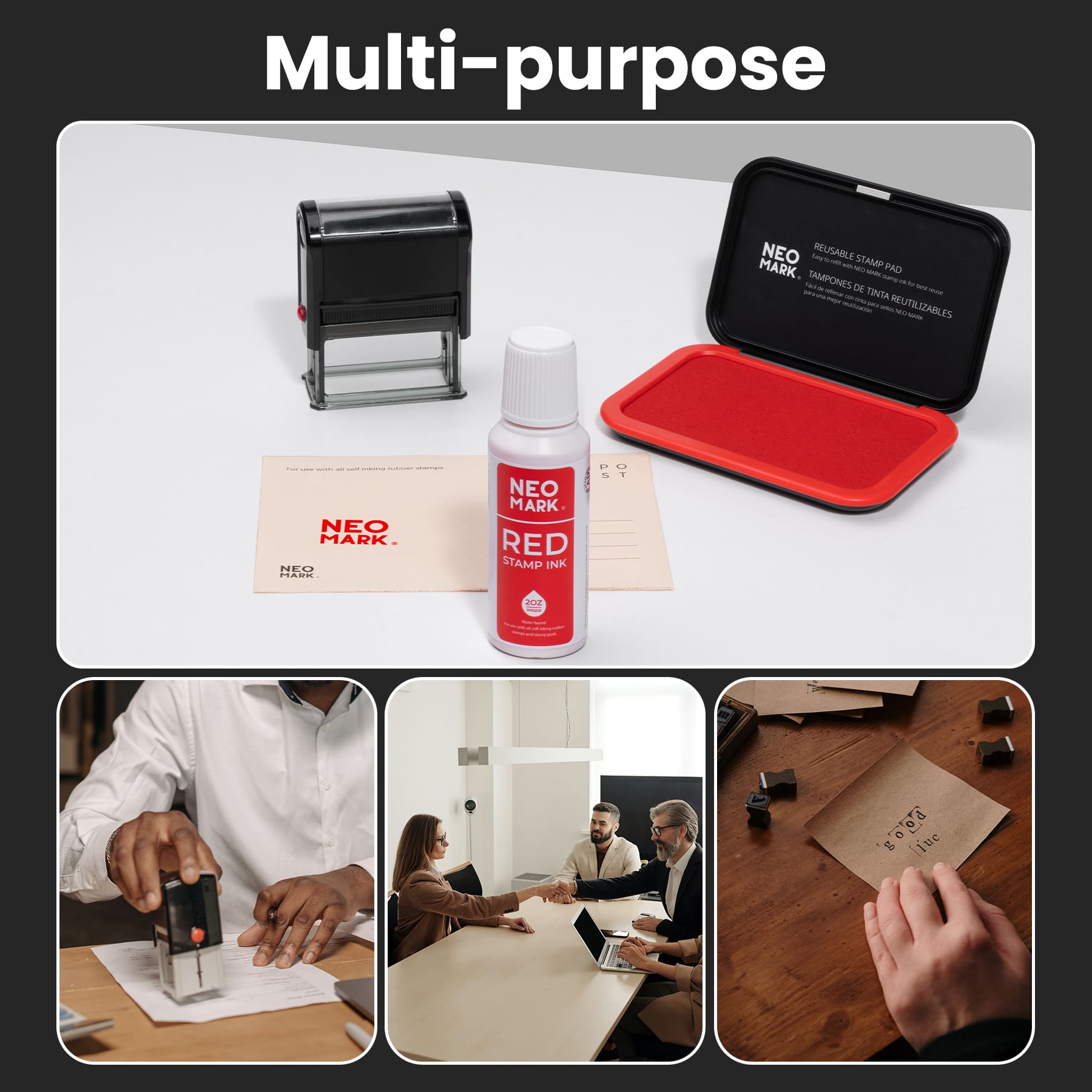 2oz AP-Certified Red Stamp Ink