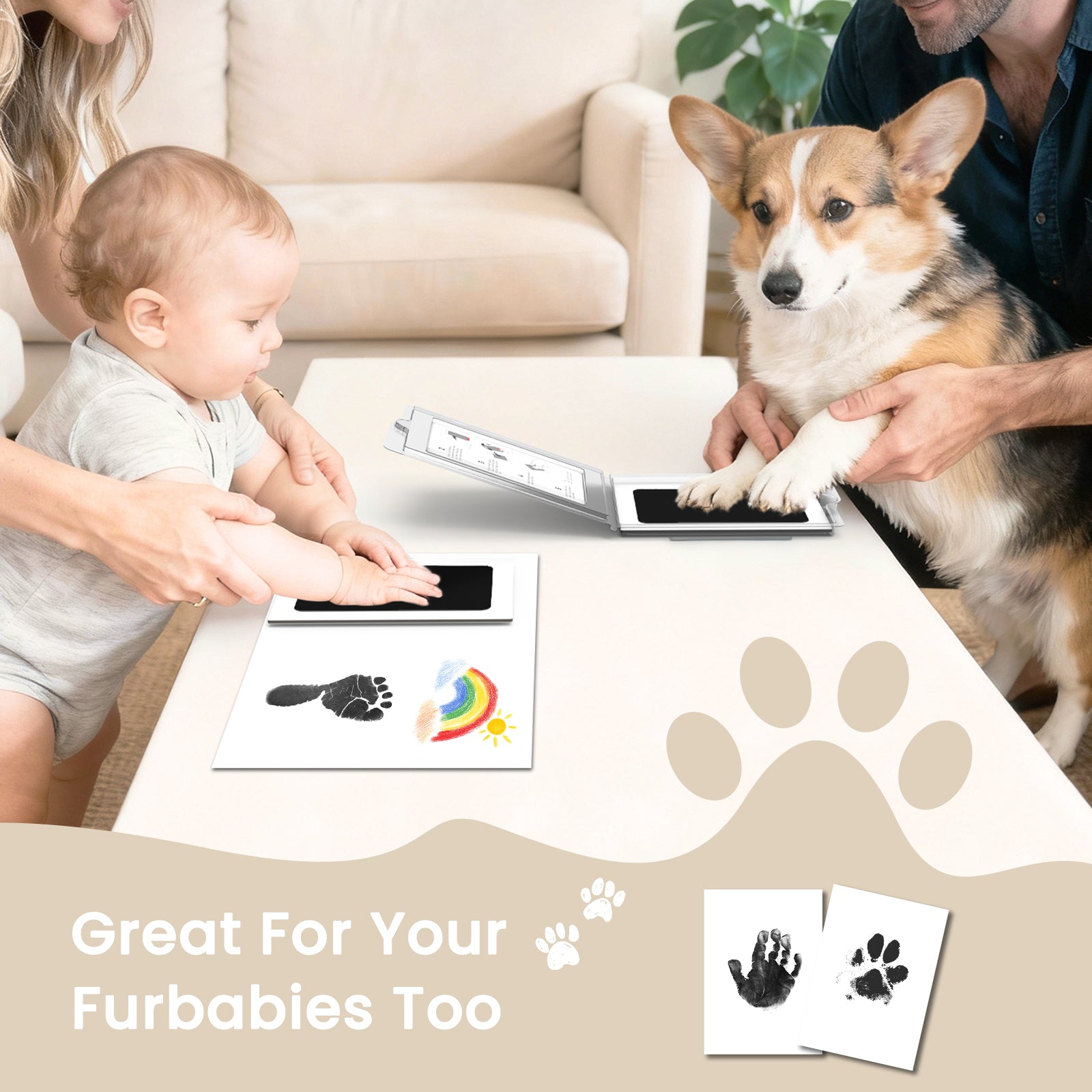 NEO MARK W6116K baby footprint kit for newborn keepsake handprint and footprint memory gift