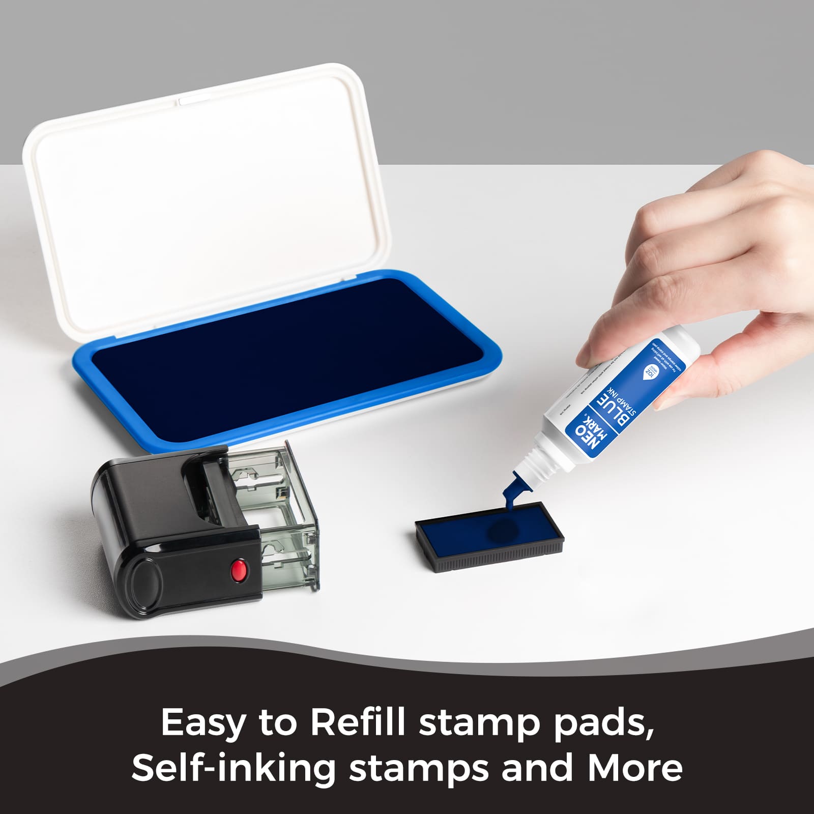 AP-Certified Blue Stamp Ink