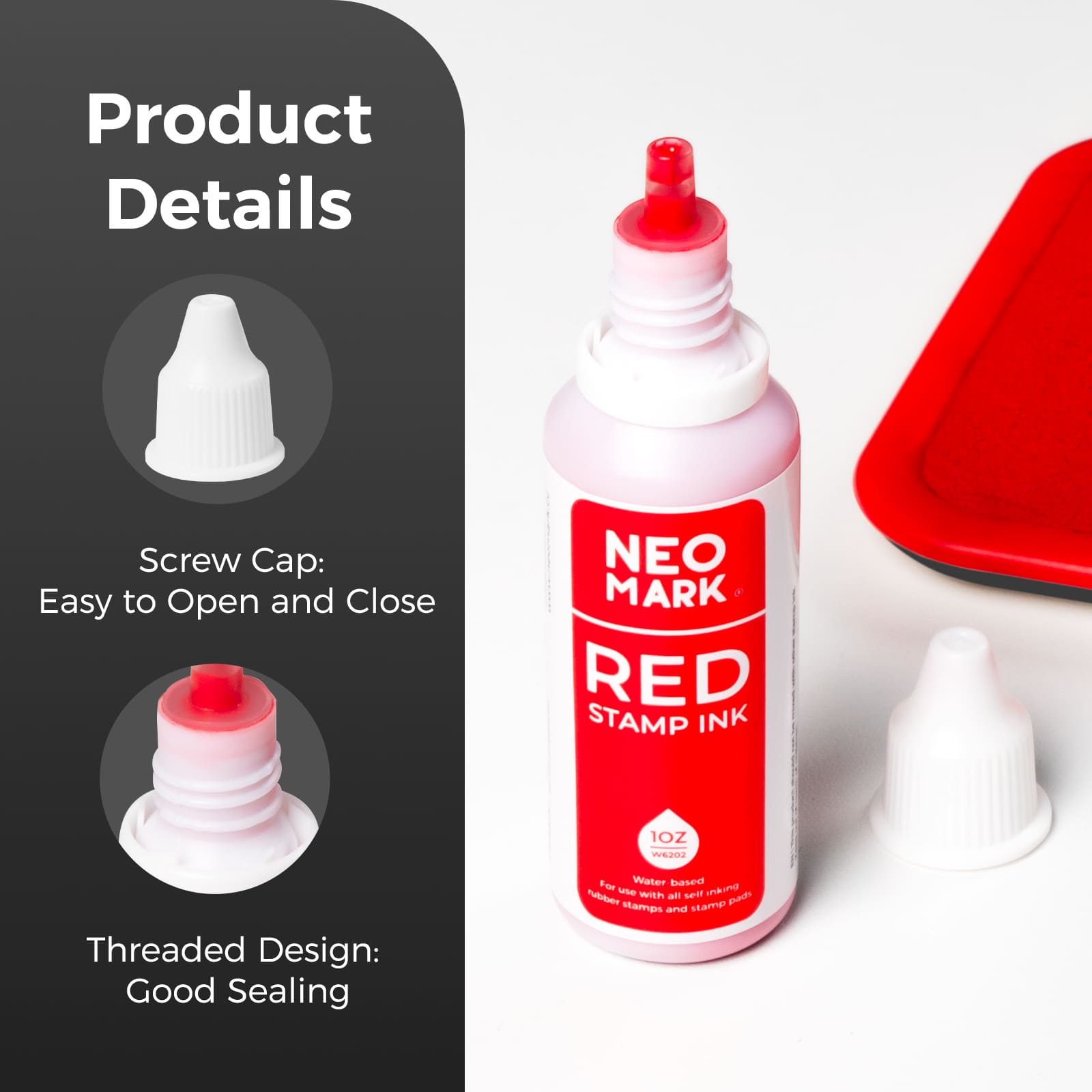 AP-Certified Red Stamp Ink