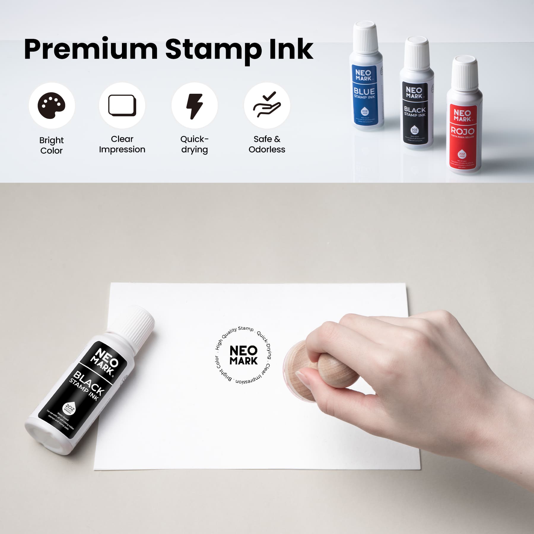 2oz AP-Certified Black Stamp Ink